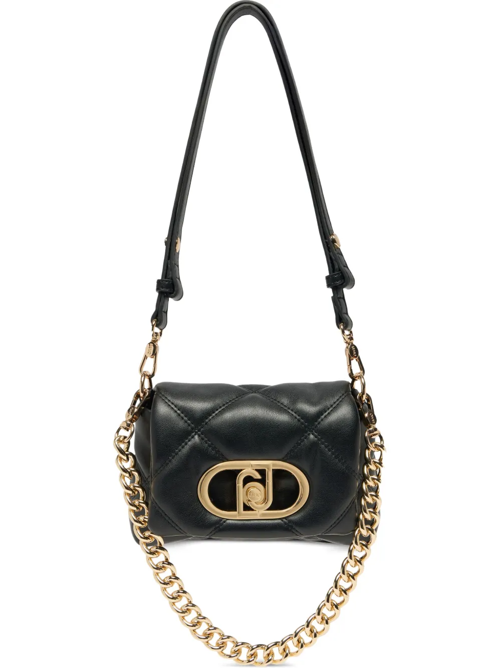 LIU JO small quilted LaPuffy shoulder bag bag - ブラック LIU JO small quilted LaPuffy shoulder bag bag - ブラック