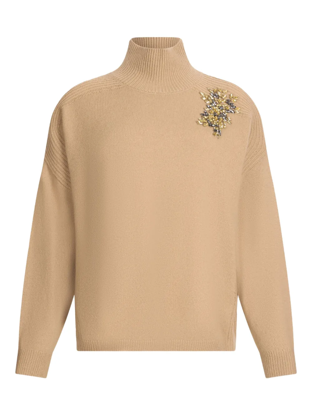 Liu •jo Embellished Jumper In Brown