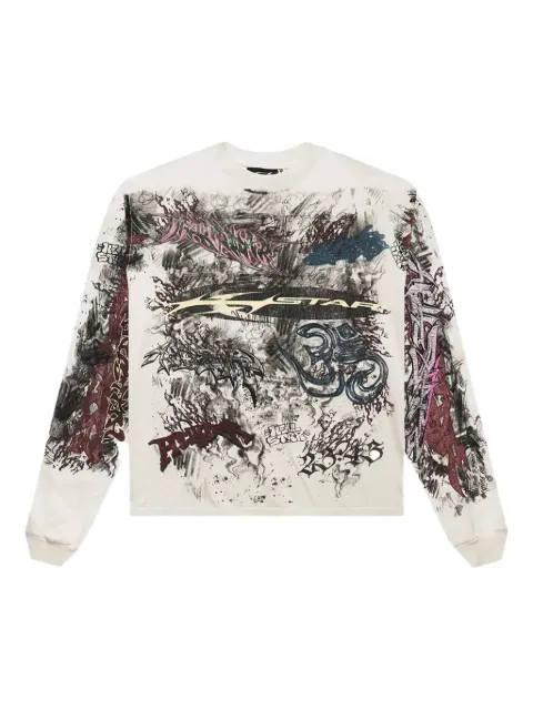 HELLSTAR graffiti long-sleeve T-shirt