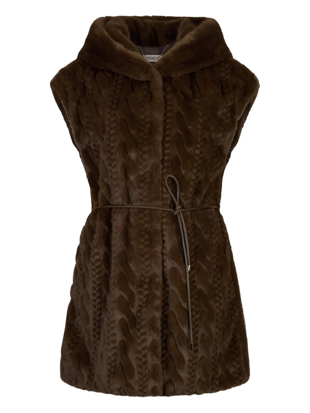LIU JO Vest with hood | Brown | Image 1