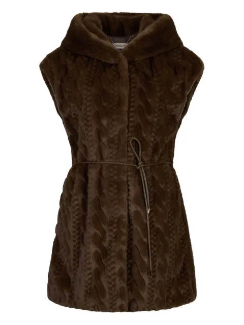LIU JO faux-fur waistcoat