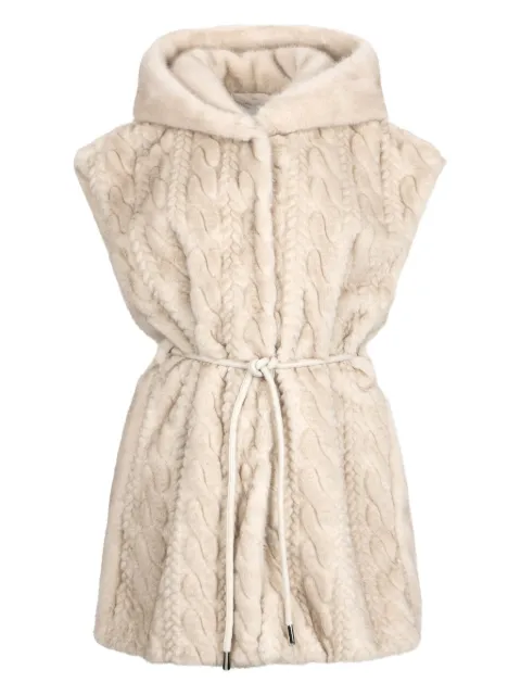 LIU JO faux-fur waistcoat