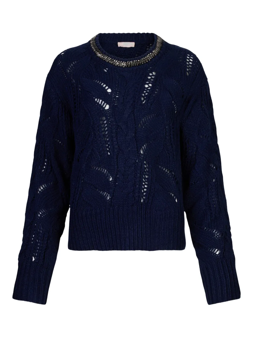 LIU JO openwork gemstone jumper | Blue | Image 1