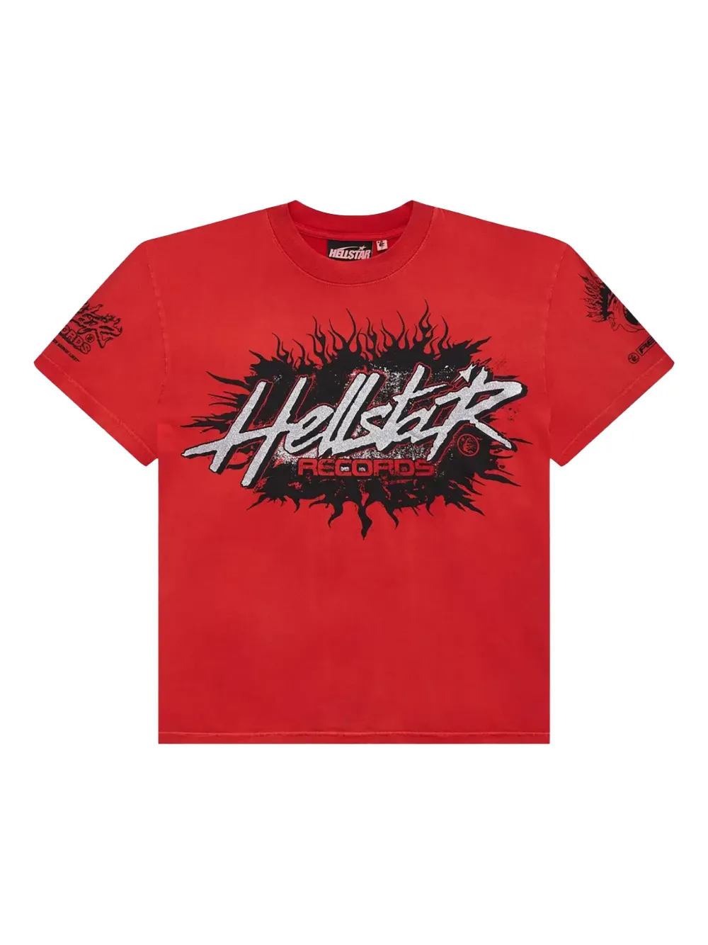 HELLSTAR Records T-shirt | Red | Image 1