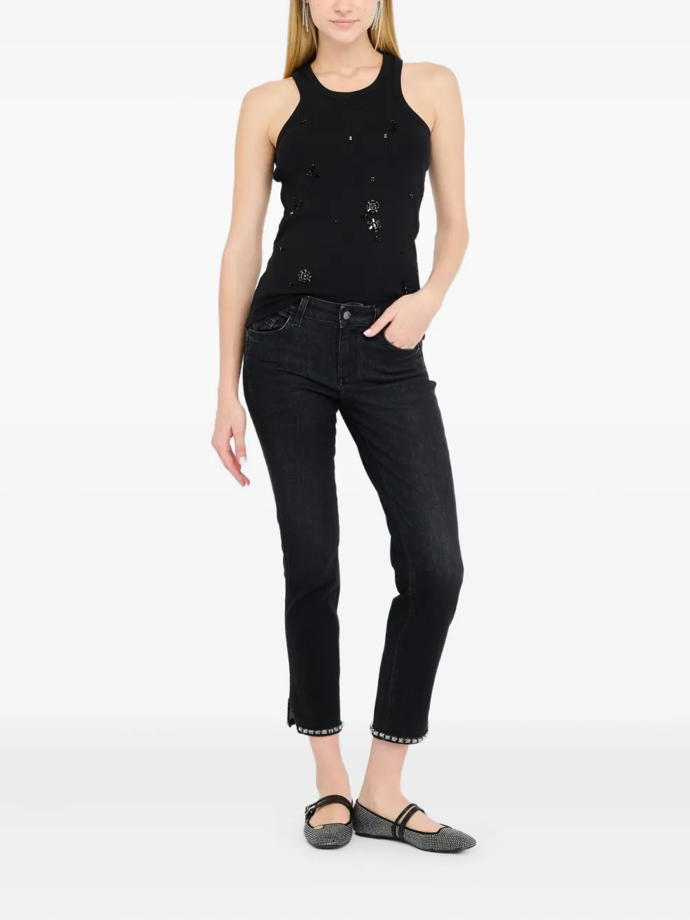 LIU JO Bottom Up skinny jeans - Zwart