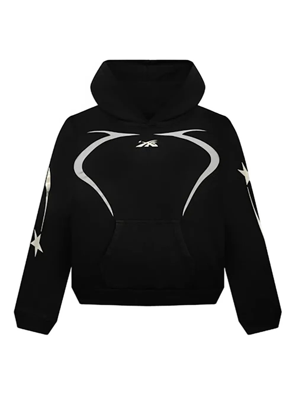 HELLSTAR logio-detail hoodie | Black | Image 1