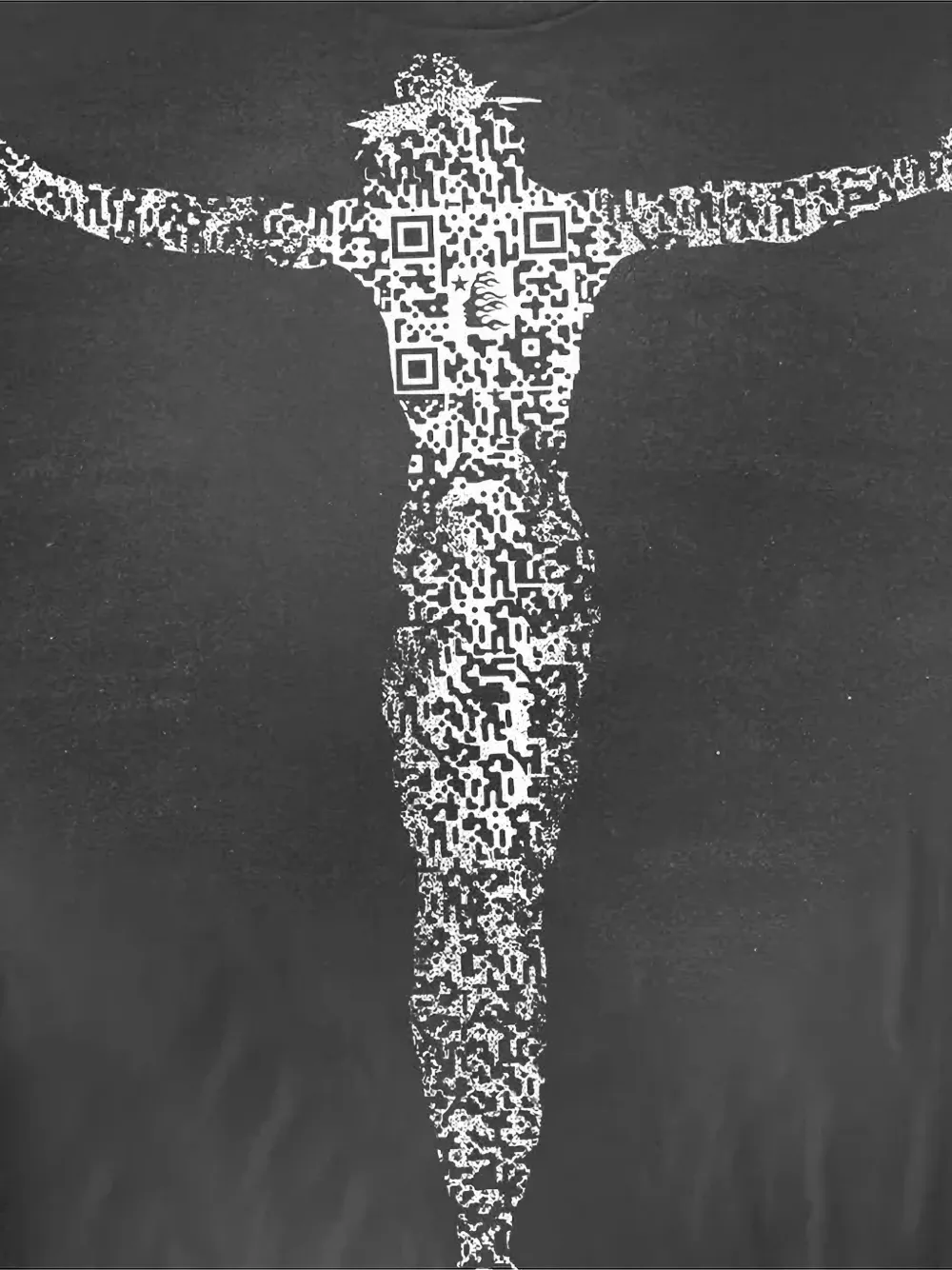 HELLSTAR QR Christ T-shirt - Zwart