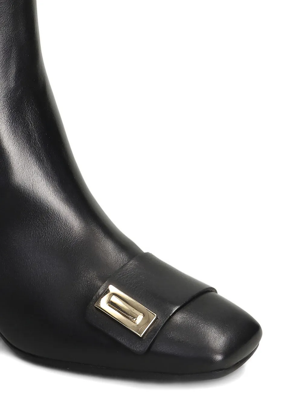 Evaluna 65 mm laarzen met vierkante neus en gesp Zwart