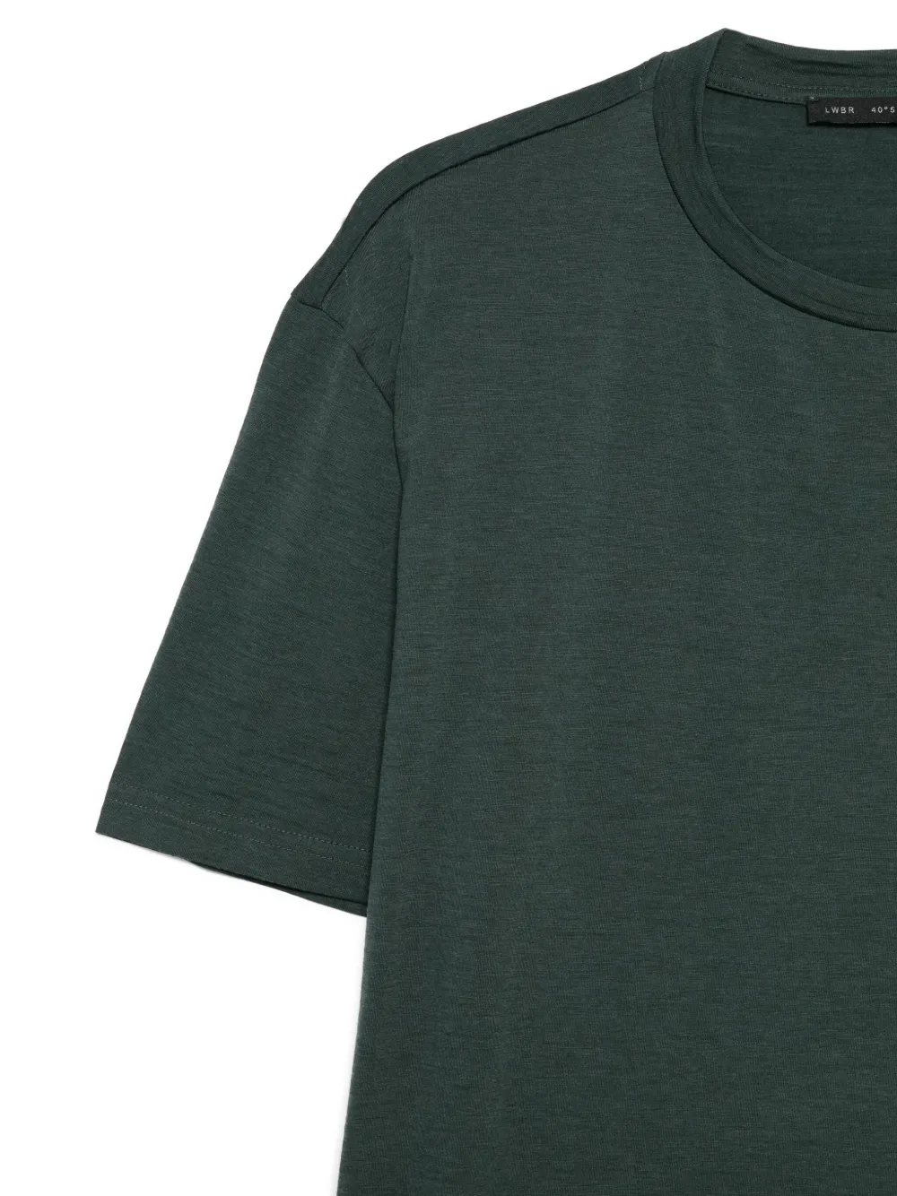 Low Brand T-shirt met ronde hals Groen