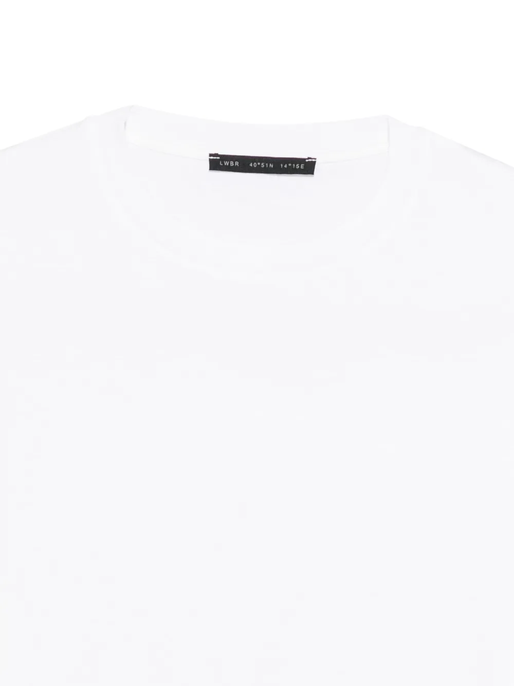 Low Brand Katoenen T-shirt met korte mouwen Wit