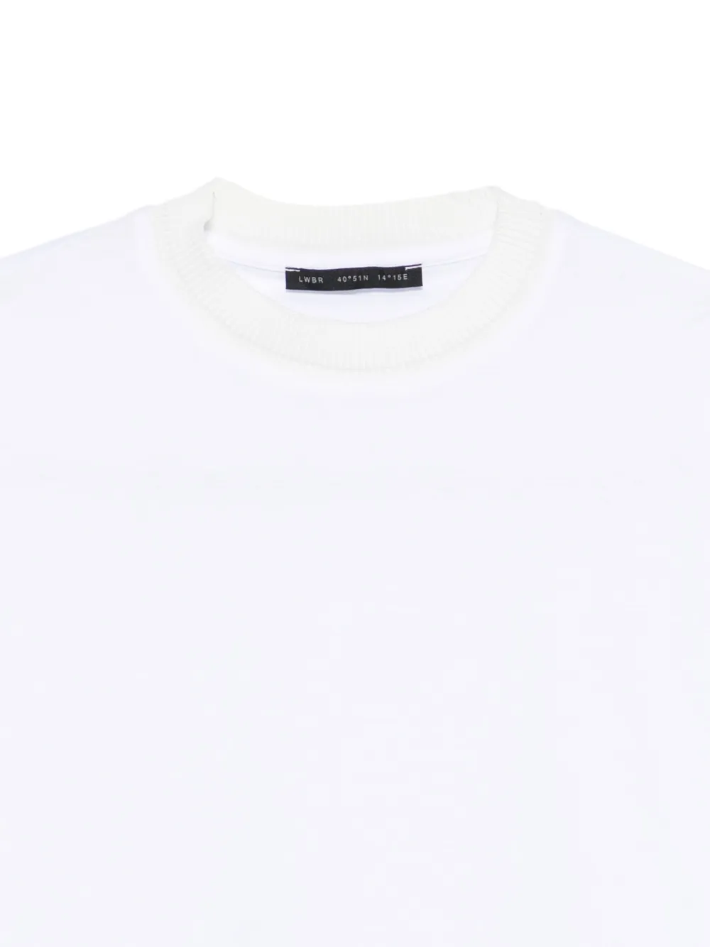 Low Brand T-shirt met ronde hals Wit