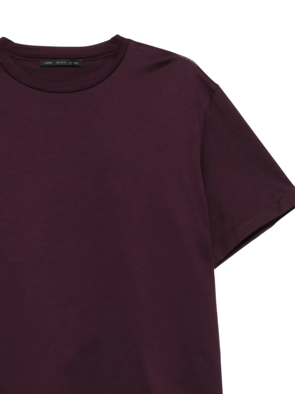 Low Brand T-shirt met ronde hals Rood