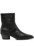 Ash Hasley leather ankle boots - Black