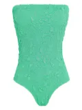 Brigitte Manu textured strapless swimsuit - Green