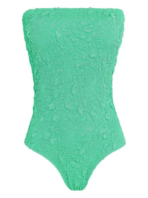 Brigitte Manu textured strapless swimsuit