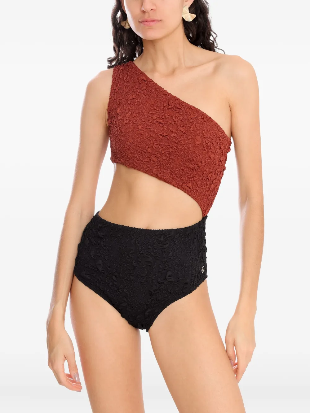 Brigitte one-shoulder textured swimsuit | One-Pieces | Image 2