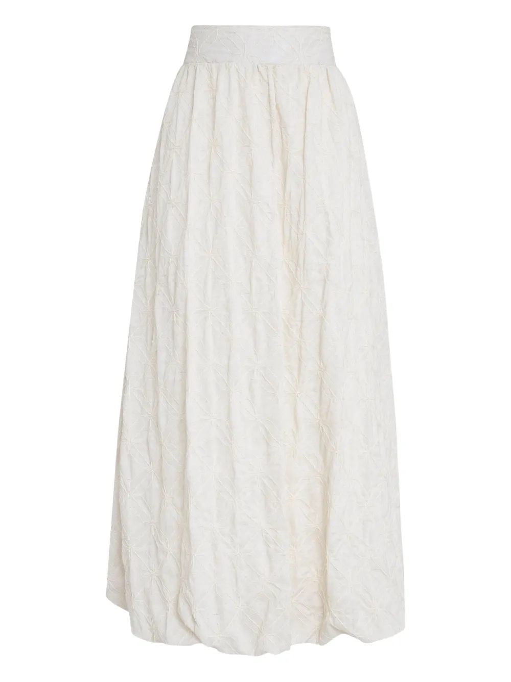 Brigitte Zahra Midi Skirt In White