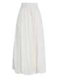 Brigitte Zahra midi skirt - White