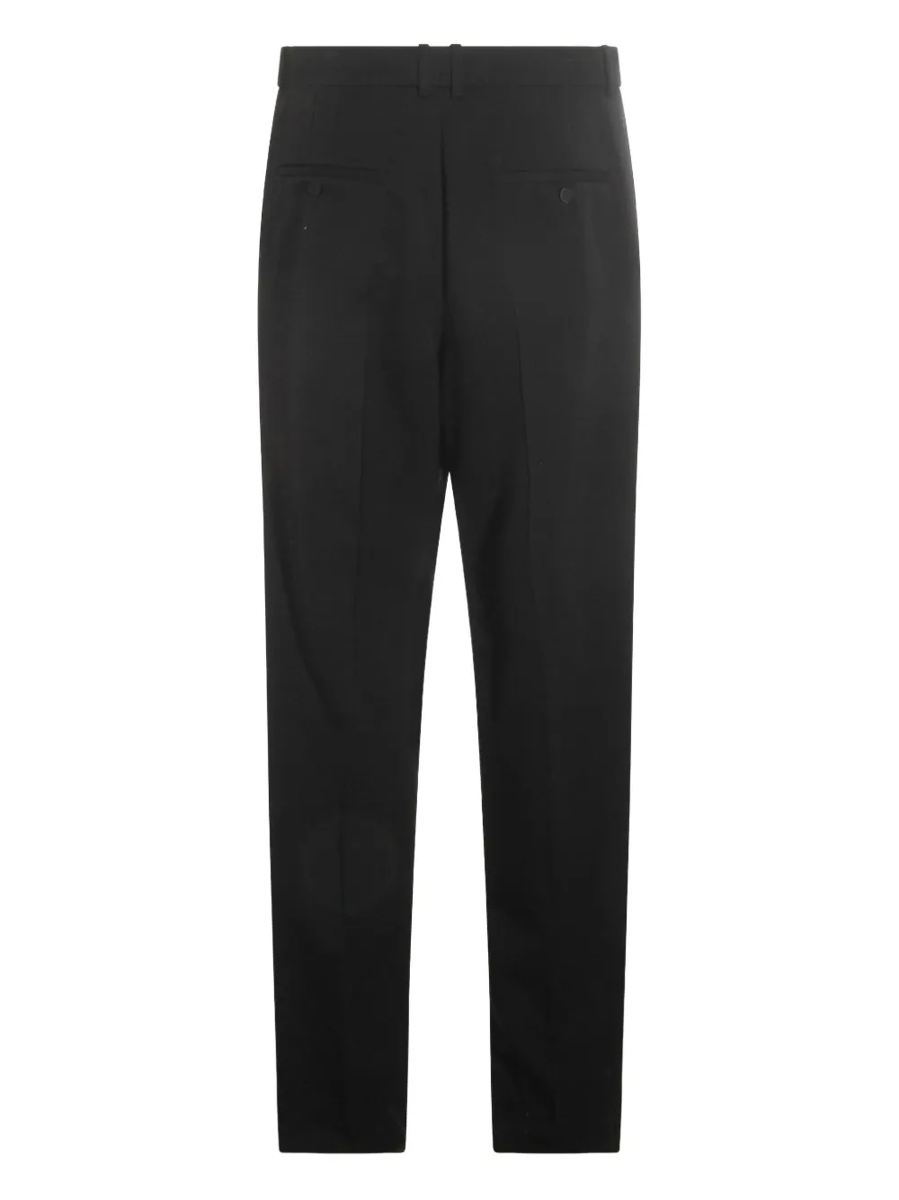 Saint Laurent Wollen broek met zijstreep Zwart