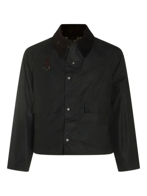 Barbour corduroy-collar button jacket