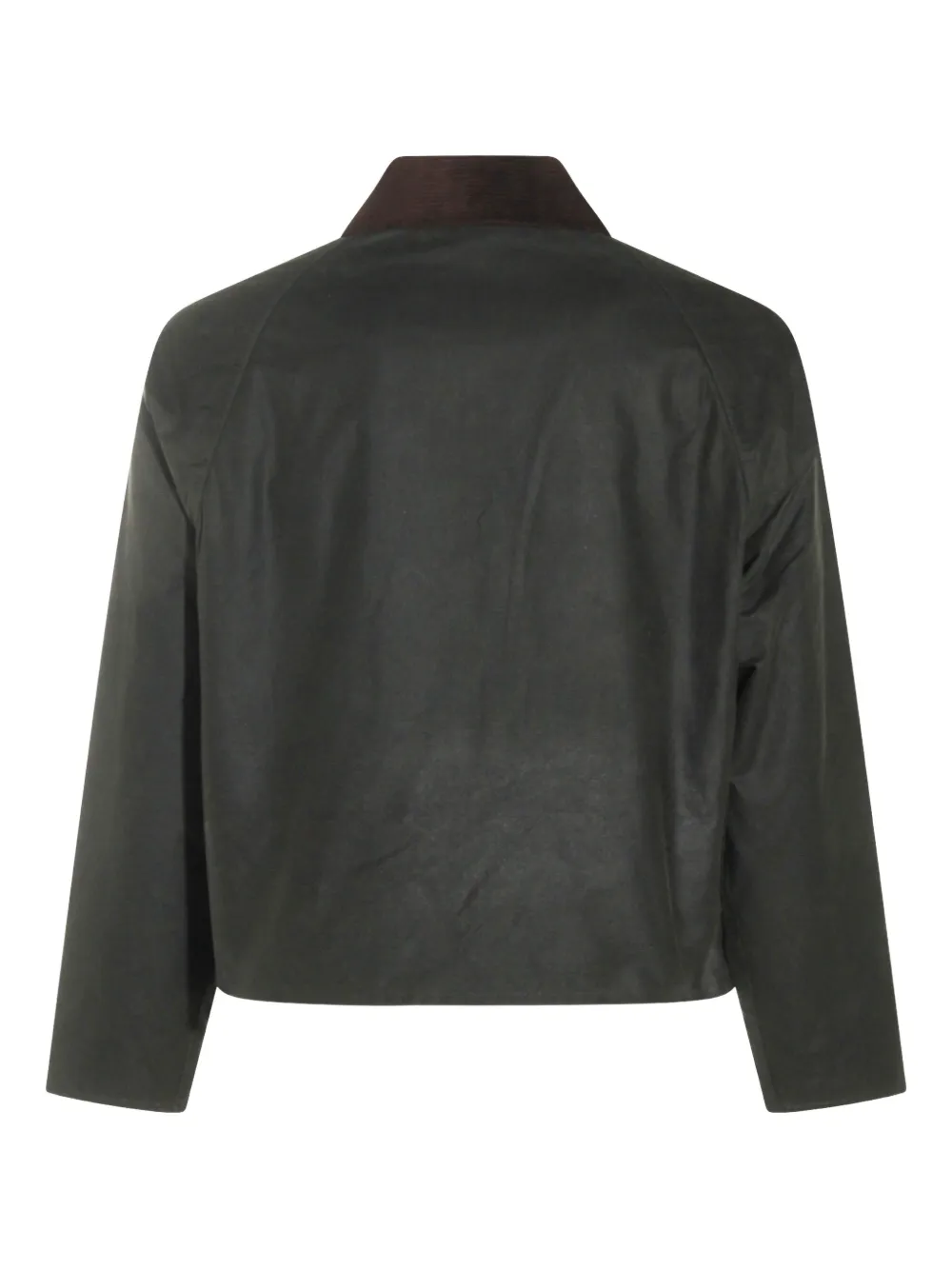 Barbour Casual Jacket With Corduroy Collar And Pockets In Black