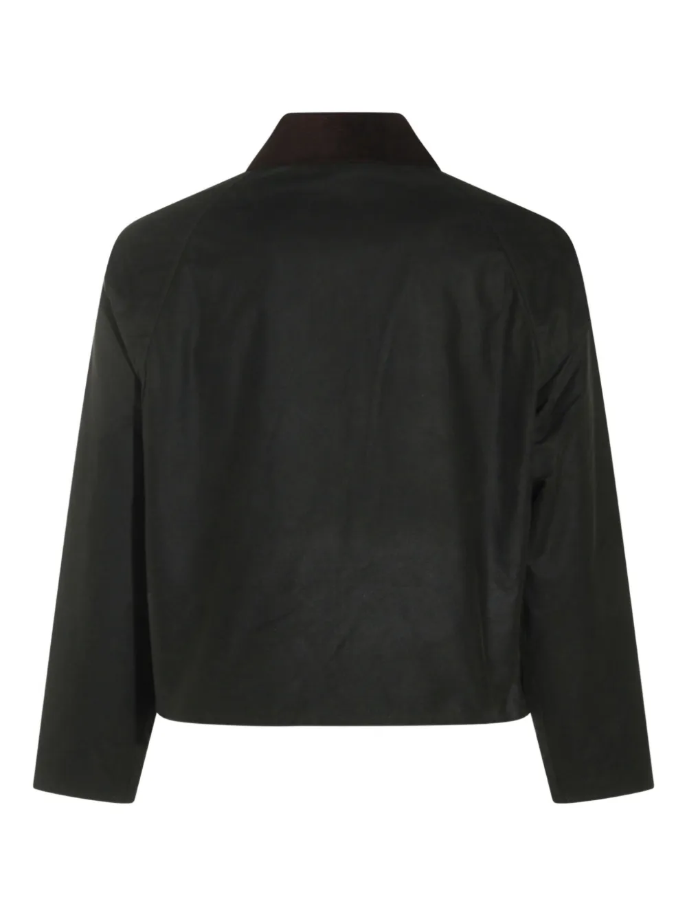 Barbour Casual Jacket With Corduroy Collar And Pockets In Black