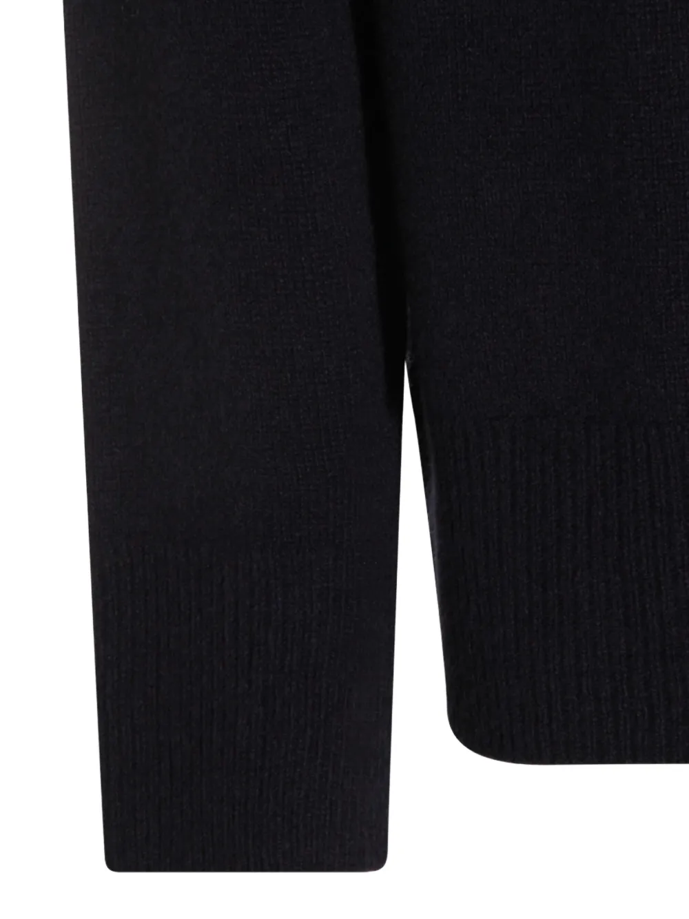 The Row Sibem Ribbed Wool Sweater In Black