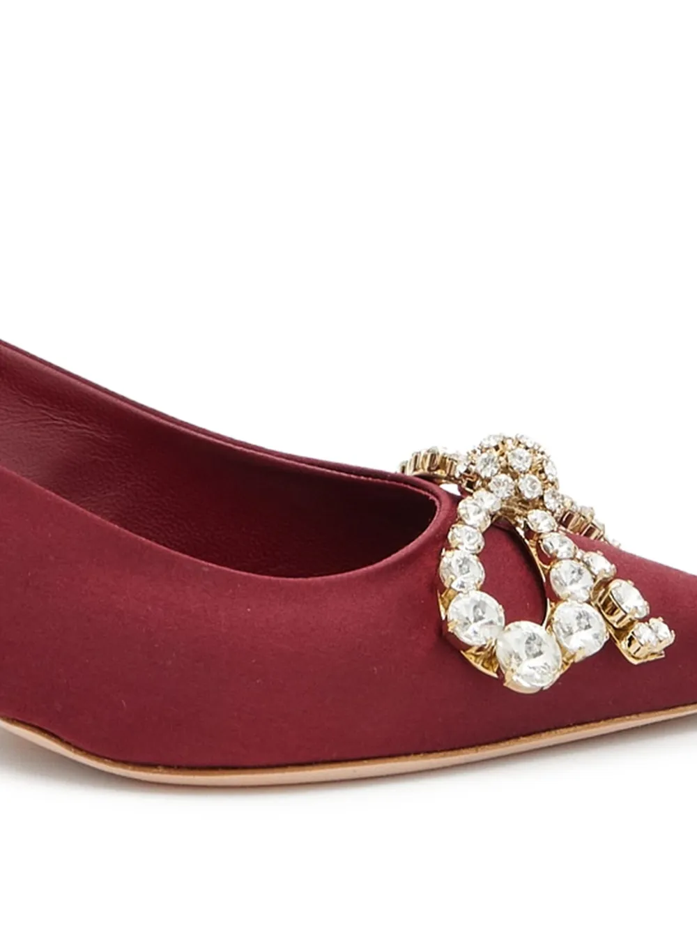 Giambattista Valli 40 mm slingback pumps met kristallen Rood