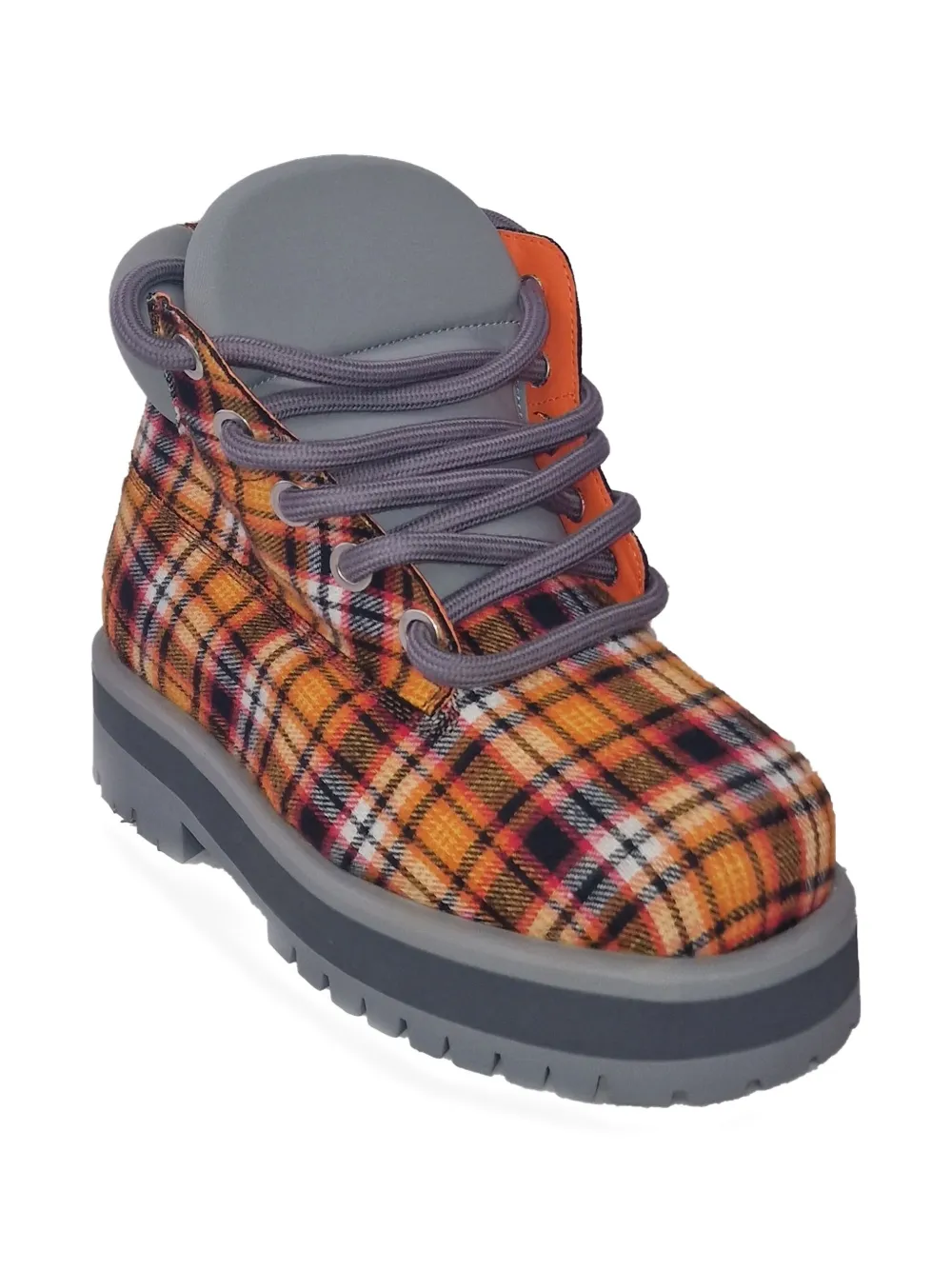 PDF plaid-pattern ankle boots | Biker Boots | Image 2