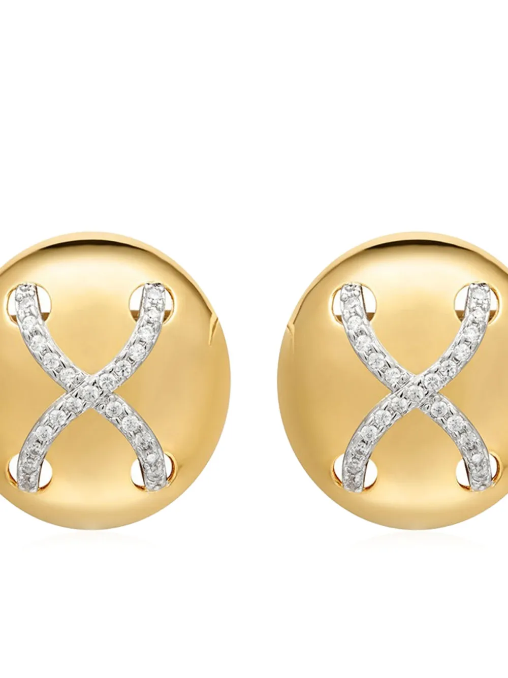 Luv Aj aretes con apliques de cruz | Image 2