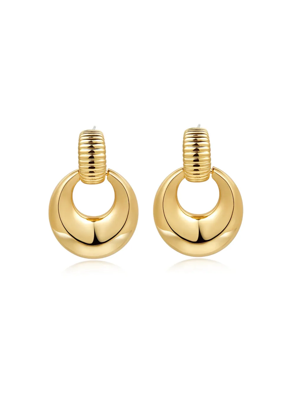 Luv Aj brass hoop earrings | Image 2