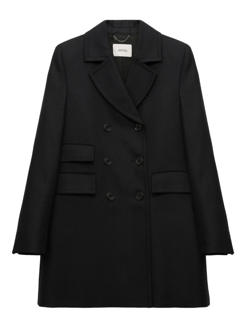 Dorothee Schumacher double-breasted felted coat | Black | Image 1