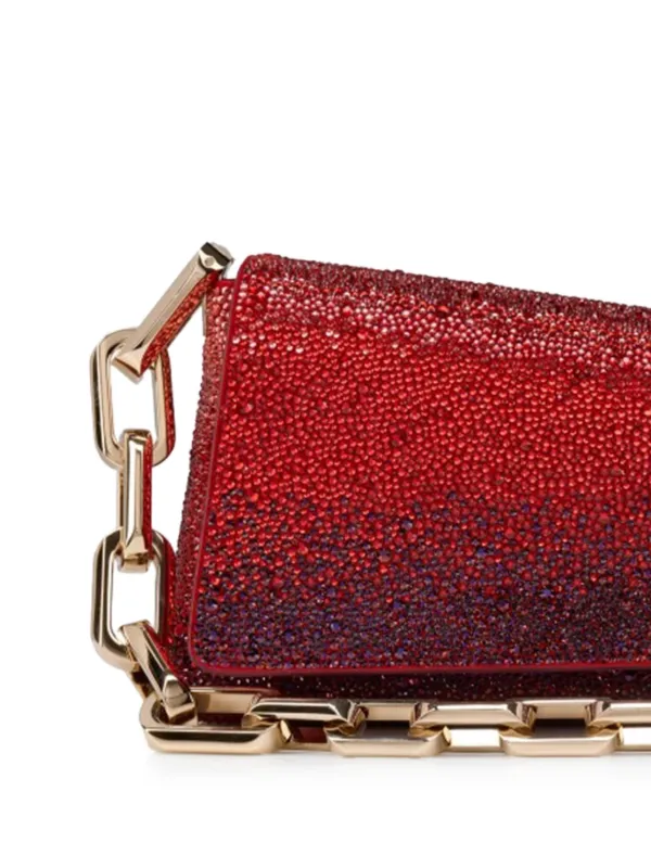 Christian Louboutin Small Degraclutch Clutch Bag | Red | FARFETCH