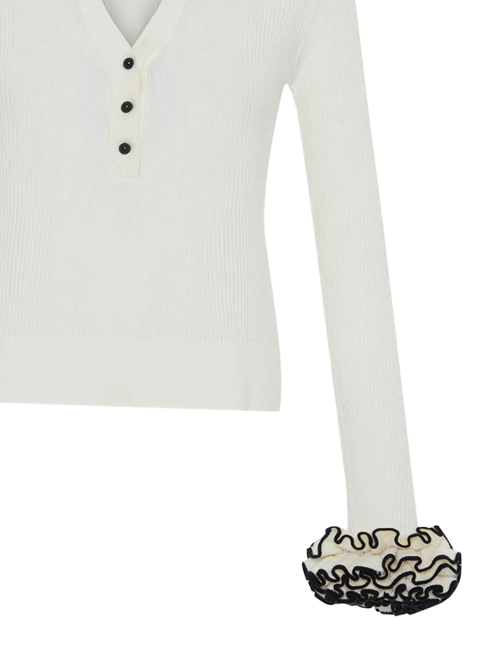 Theo By Tim Van Steenbergen ruffled knitted top | Knitted Tops | Image 2