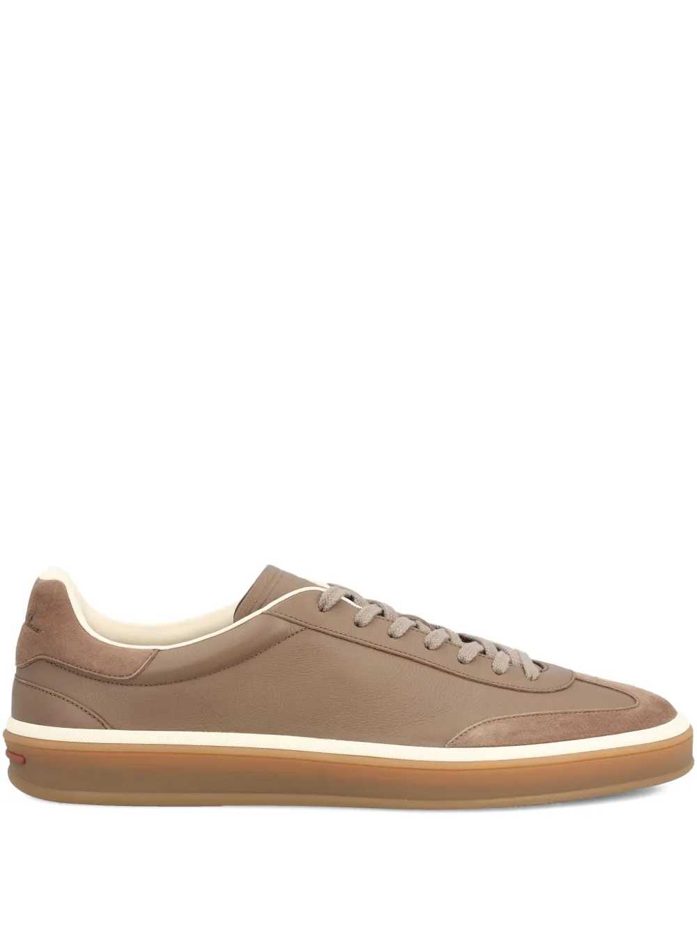 Loro Piana Tennis Walk leather sneakers Bruin