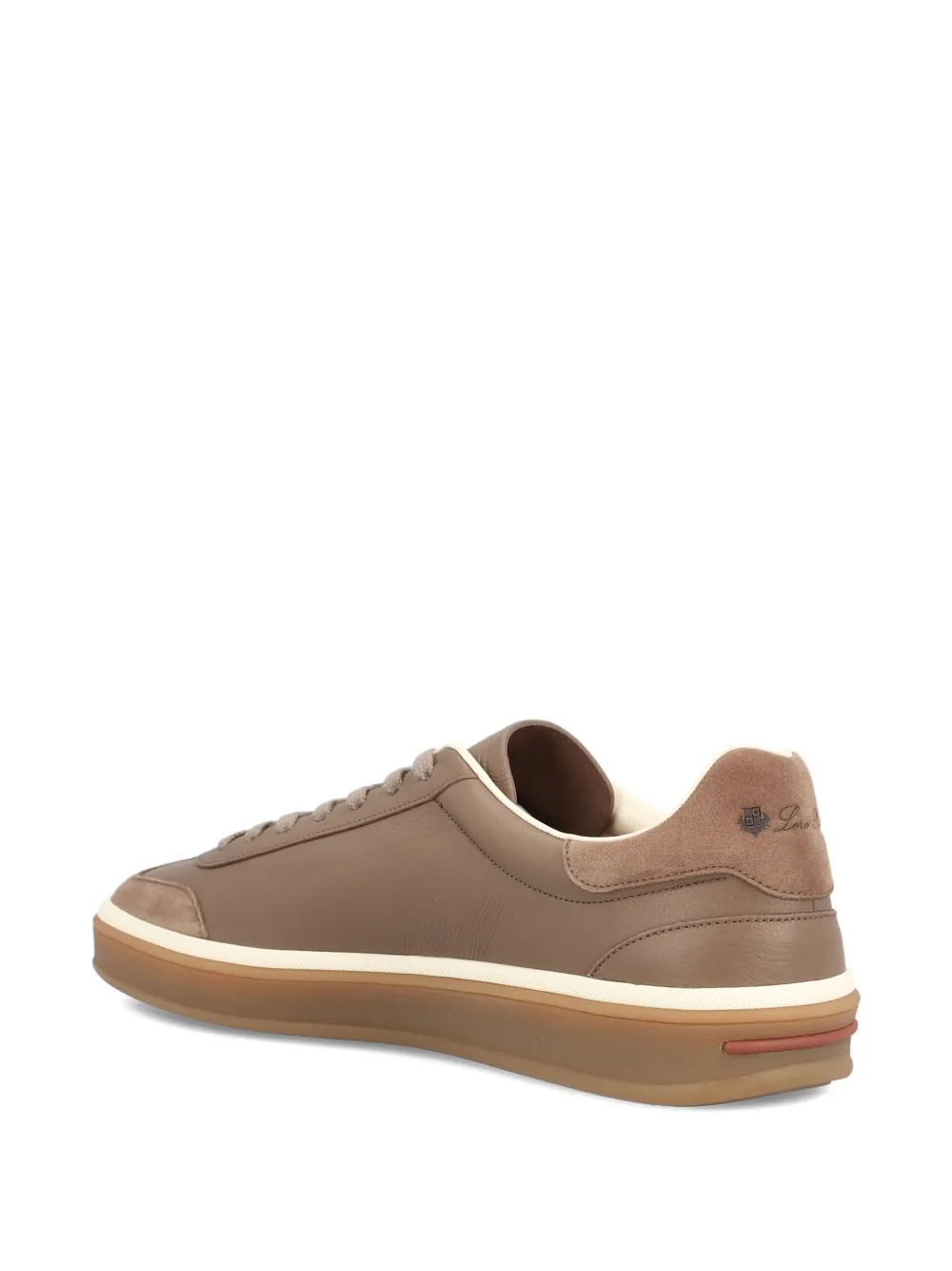 Loro Piana Tennis Walk leather sneakers Bruin