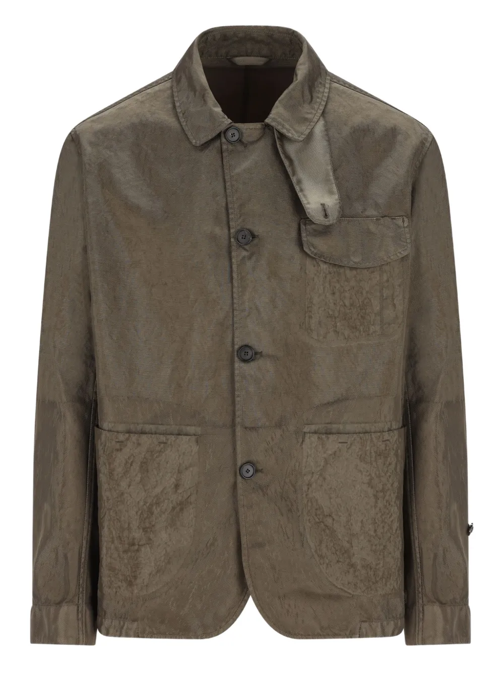 Massimo Osti Studio Button-fastening Jacket In Brown