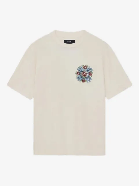 AMIRI rose-embellished T-shirt