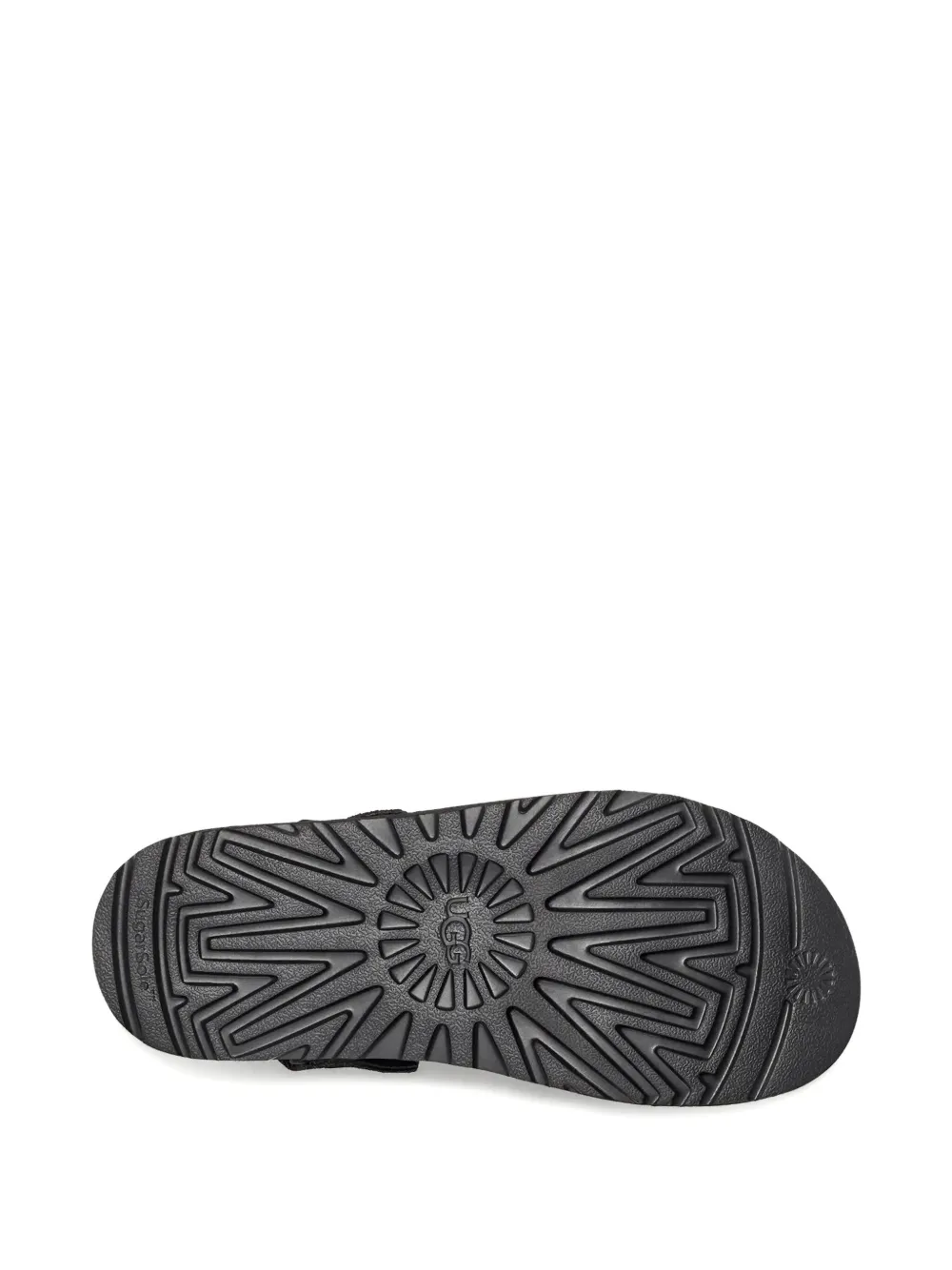 UGG strap-detail suede clogs Black
