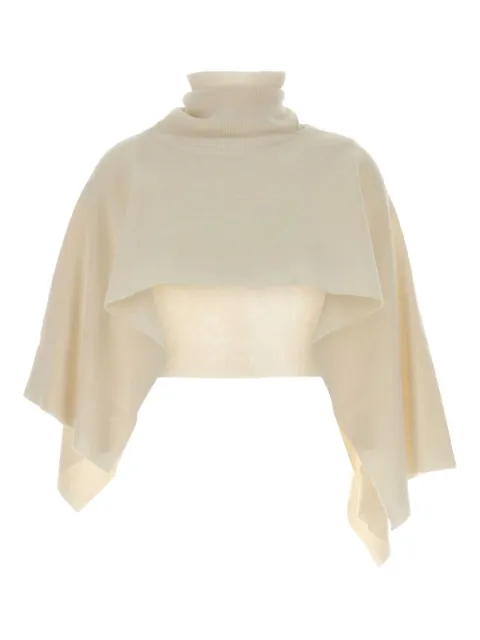 Magda Butrym turtleneck wool cape