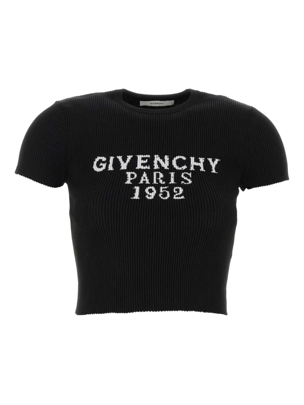 Givenchy ribbed cropped T-shirt | 黑色 | Image 1