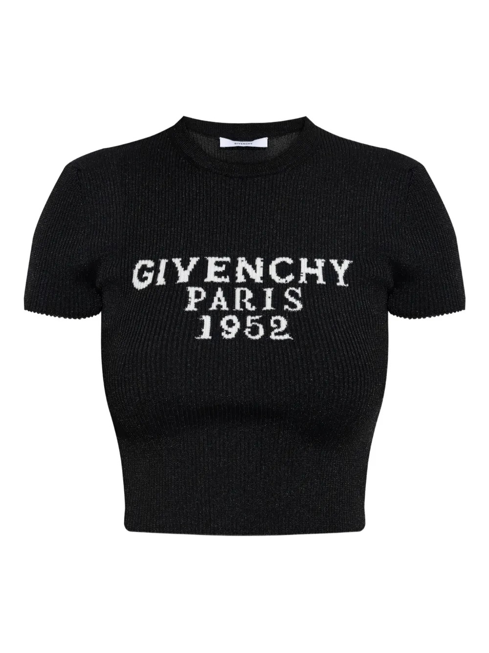 Givenchy playera corta de canalé | negro | Image 1