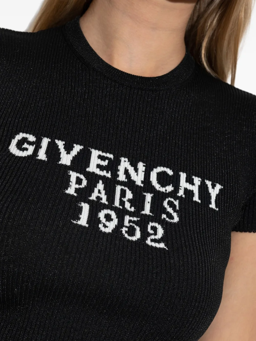 Givenchy Geribbeld T-shirt Zwart