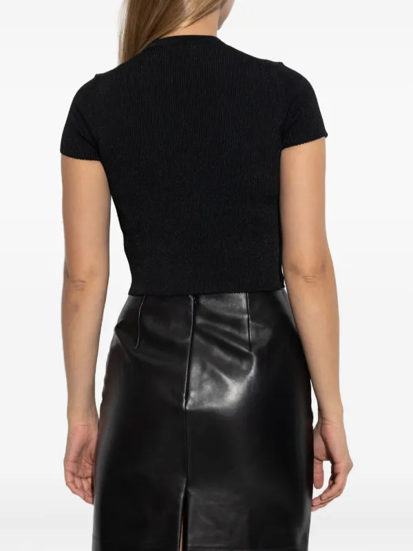 Givenchy Ribbed Cropped T-shirt | Black | FARFETCH