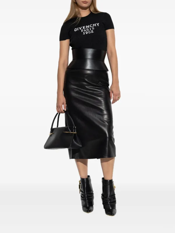 Givenchy Ribbed Cropped T-shirt | Black | FARFETCH