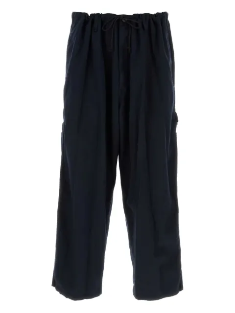 Yohji Yamamoto drawstring-waistband trousers