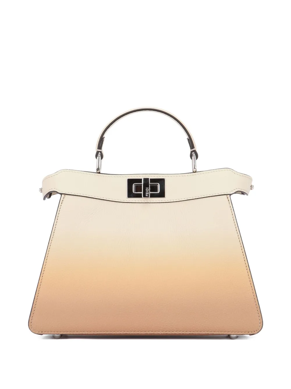 FENDI small Peekaboo gradient-effect tote bag - Beige
