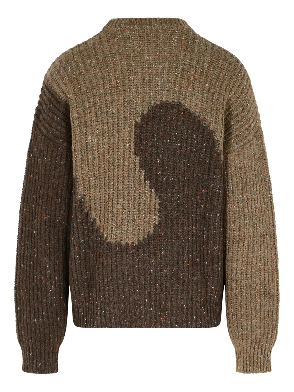 ERL two-tone long-sleeve sweater - Bruin