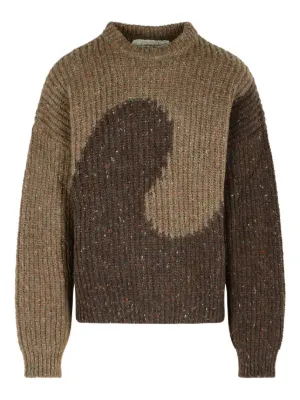ERL Skull intarsia-knit Sweater | Brown | FARFETCH