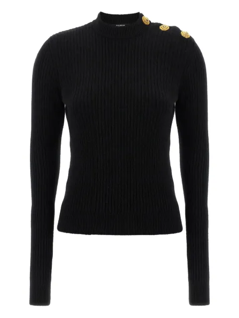Balmain ribbed embellished sweater